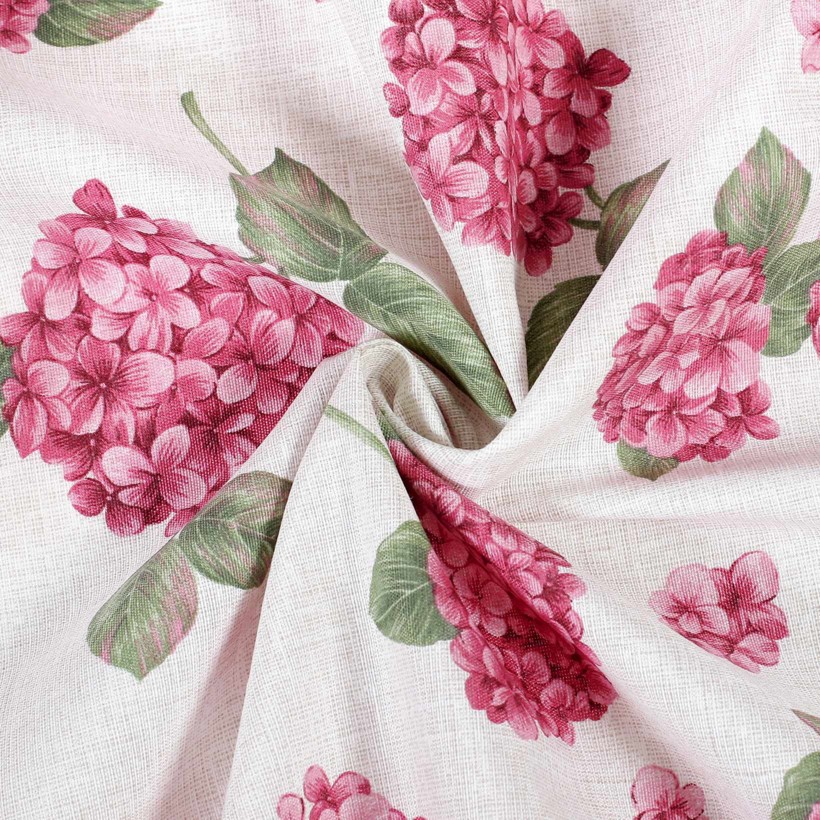 Suporturi farfurii decorative LONETA - flori de hortensie roz - 2 buc