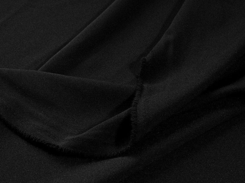 Tesătură decorativă o singură culoare Rongo - negru