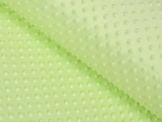 Țesături din poliester MINKY - verde deschis - lățime 150 cm