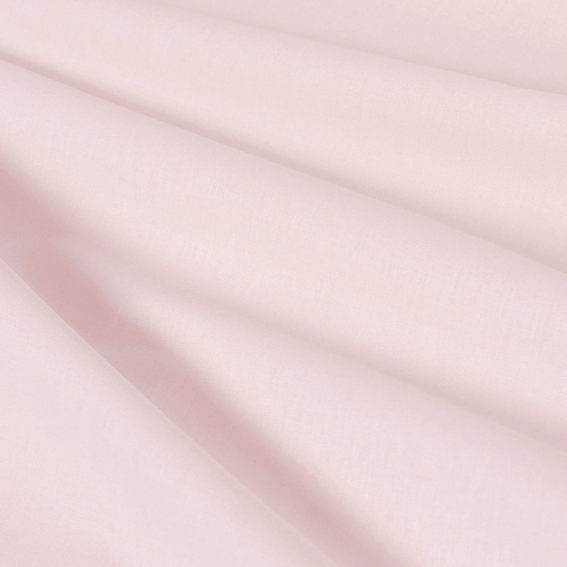 Față de pernă 100% bumbac cu tiv decorativ - roz pudră