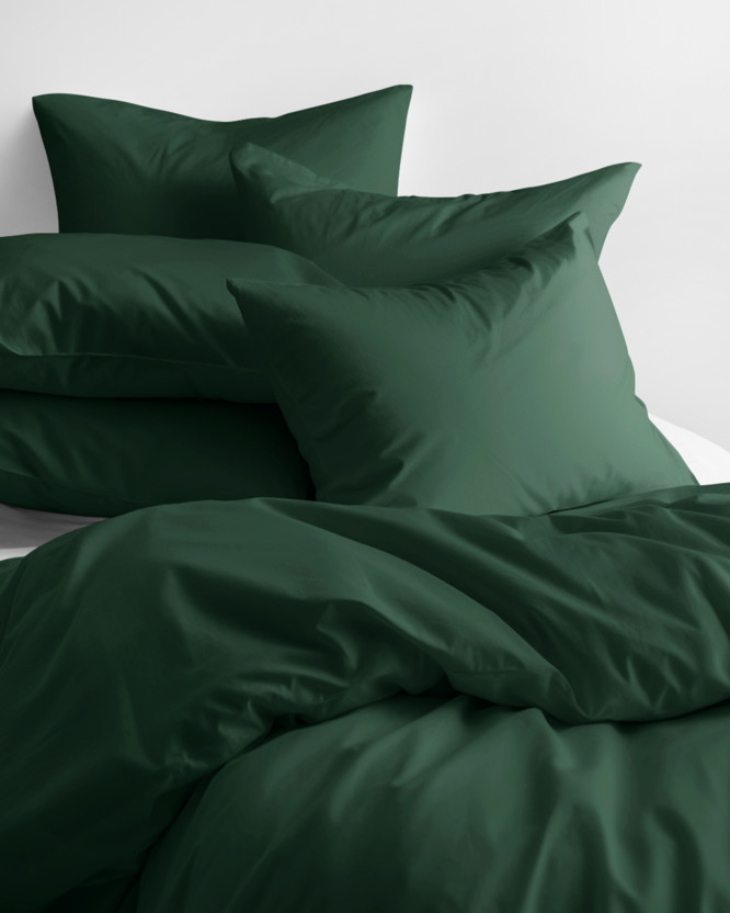 Lenjerie de pat din 100% bumbac - verde închis