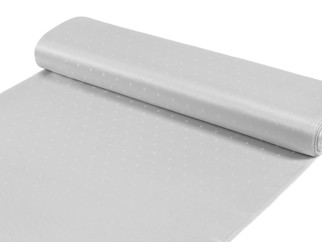 Țesătură teflonată exclusivă pentru fețe de masă - model 098 -  gri cu dreptunghiuri lucioase - lățime 160 cm