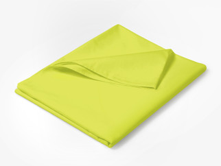 Cearceaf de pat din bumbac, prelată - verde lime