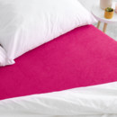 Cearceafuri de pat din terry cu elastic - roșu fucsia