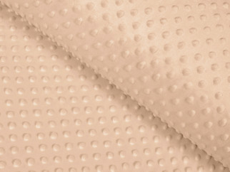 Tesături din polyester MINKY - bej - lătime 150 cm