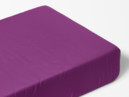 Cearceafuri de pat din bumbac cu elastic - violet