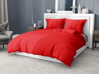 Lenjerie de pat din bumbac - roșie