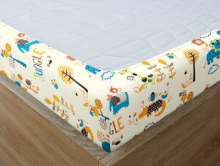 Cearceafuri de pat din bumbac cu elastic - model 489