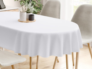 Față de masă decorativă  LONETA - alb - ovale