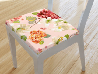 Pernă pentru scaun 38x38 cm - LONETA - model 539 flori de primăvară