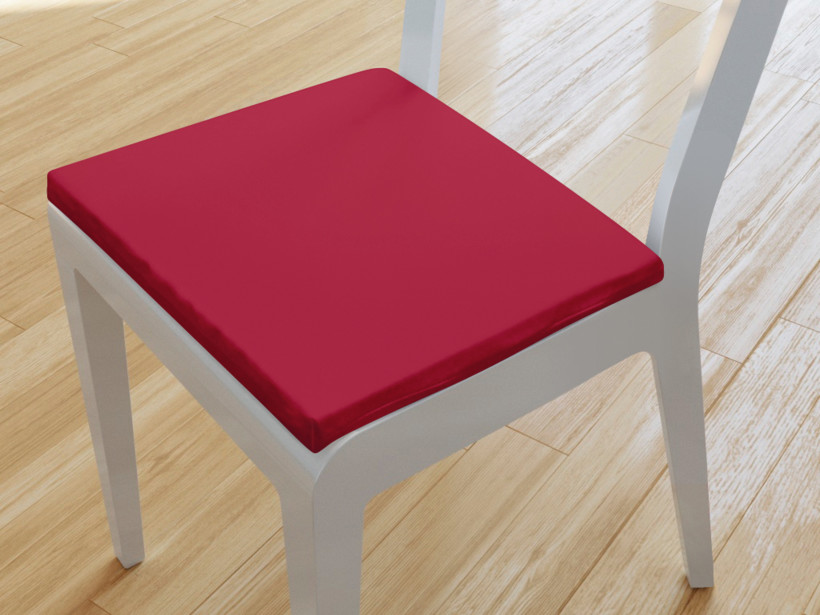 Pernă pentru scaun de crăciun 38x38 cm - LONETA - UNI roșu vișinie