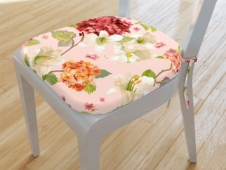 Pernă pentru scaun LONETA 39x37cm - model 539 flori de primăvară
