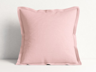 Față de pernă cu tiv decorativ LONETA - roz