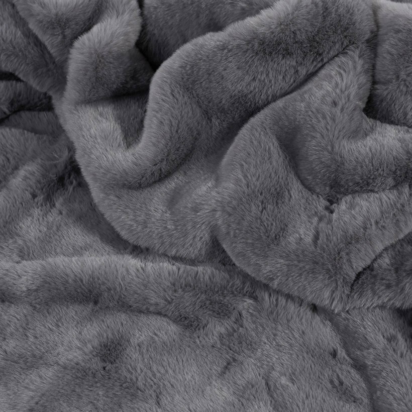 Pătură din microfibră de lux - gri închis