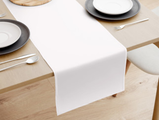 Napron de masă din bumbac solid - model 1001 alb