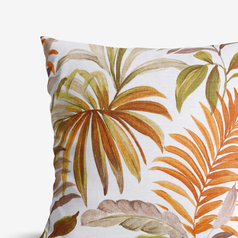 Față de pernă decorativă LONETA - frunze de palmier colorate