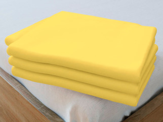 Cearceafuri de pat din bumbac - galben