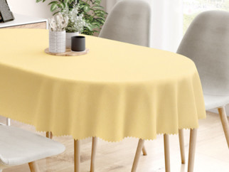 Față de masă teflonată - model 100 galben deschis - ovală