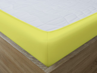 Cearceafuri de pat din bumbac cu elastic - verde deschis