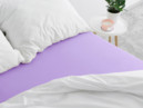 Cearceaf de pat Jersey cu elastic - violet deschis