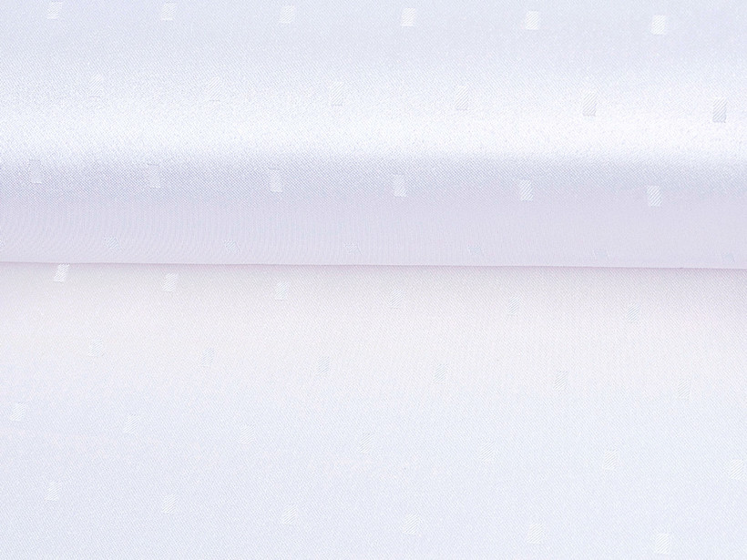 Țesătură teflonată de lux pentru fețe de masă - albă cu o nuanță ușoară în violet
