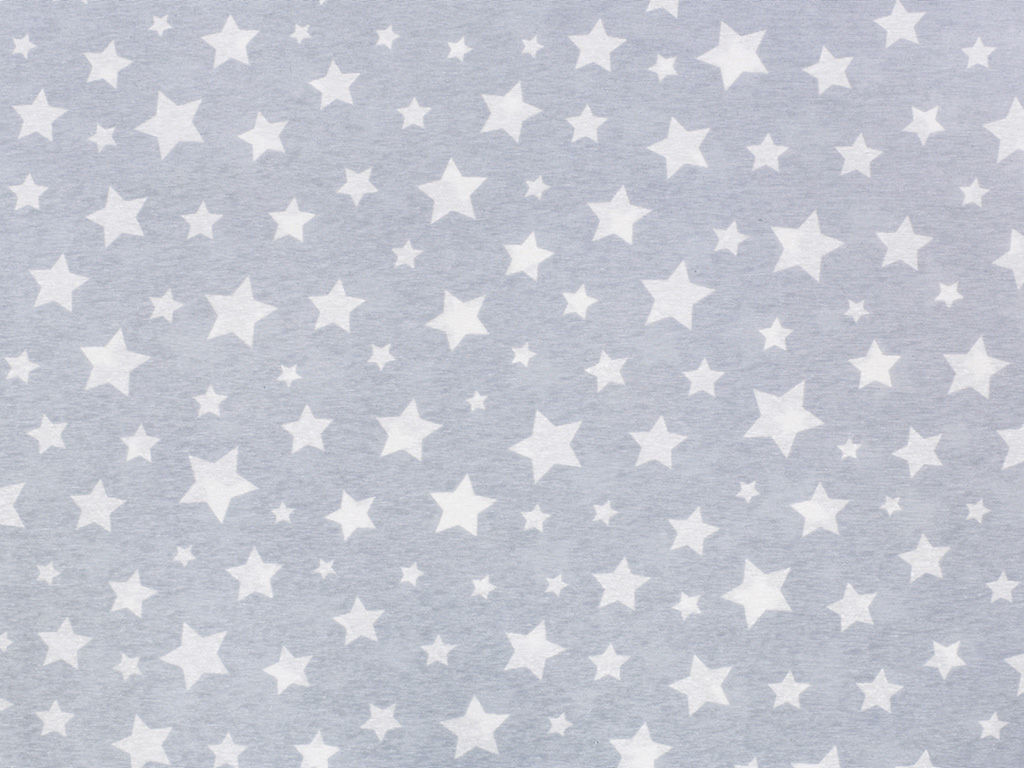 Țesătură decorativă LONETA - steluțe albe pe gri