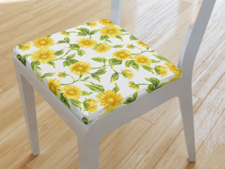 Pernă pentru scaun 100% bumbac 38x38 cm - model 071 floarea soarelui