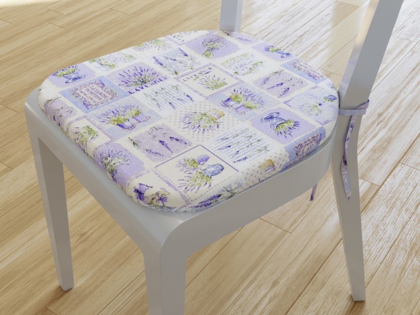 Pernă pentru scaun 39x37cm - LONETA - lavandă