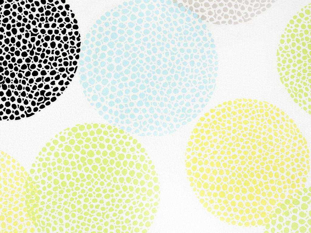 Țesătură din bumbac 100% SIMONA - cercuri colorate cu forme mici