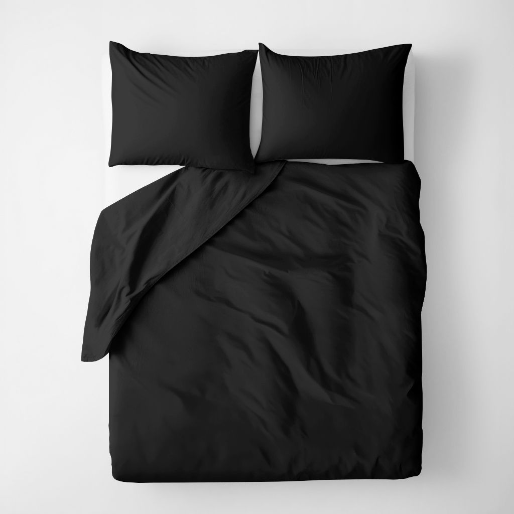 Lenjerie de pat din 100% bumbac - negru