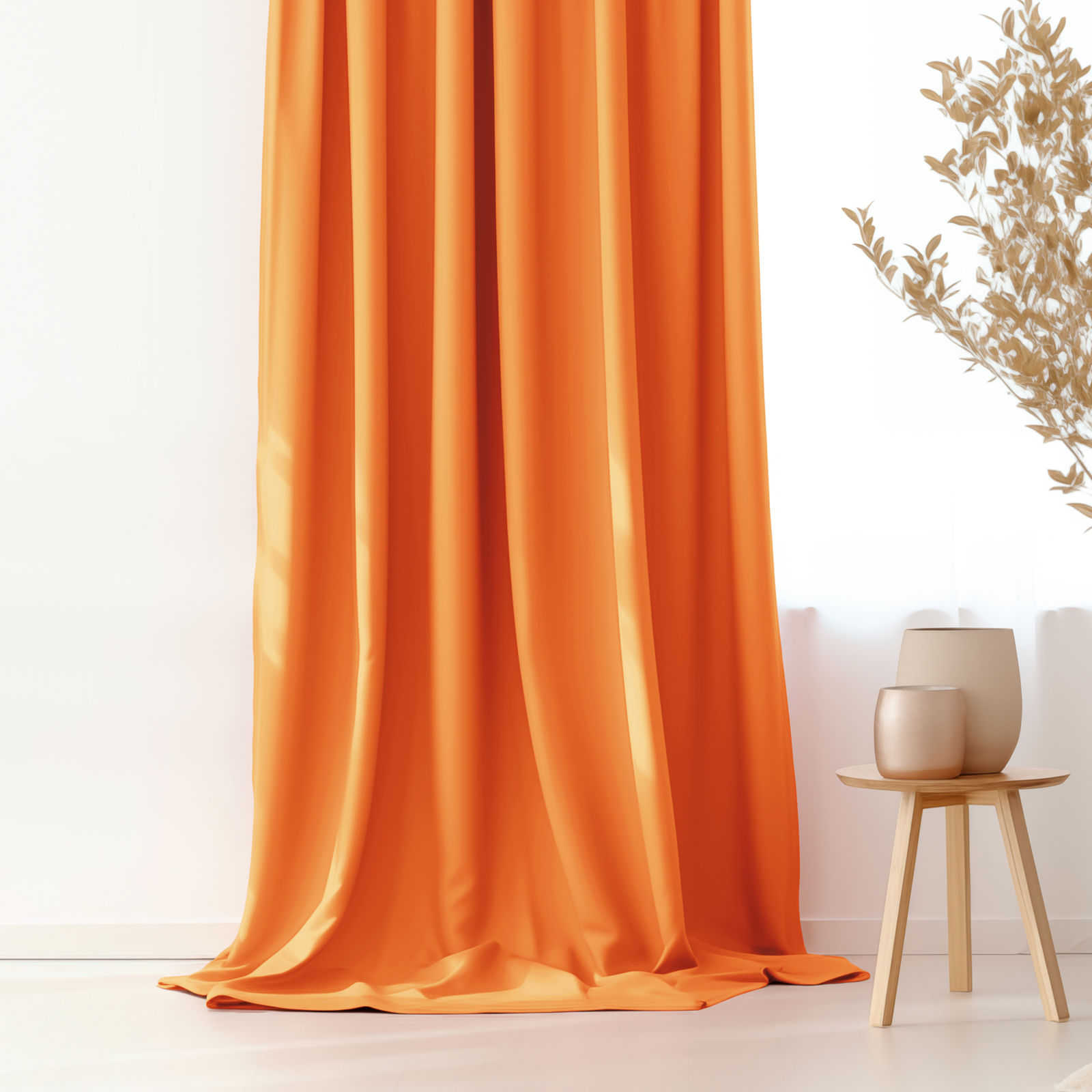Draperie decorativă Rongo - portocaliu