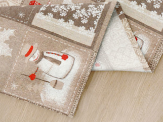 Suporturi farfurii decorative de Crăciun LONETA - model 348 - oameni de zăpadă - 2 buc
