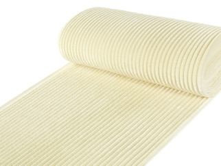 Tesături din polyester MINKY dungi - cremă - lătime 150 cm