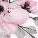 Față de masă din bumbac - model 057 flori de cireș Sakura - rotundă