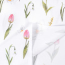 Țesătură teflonată pentru fețe de masă - model 1117 primăvara înflorită - lățime 160 cm
