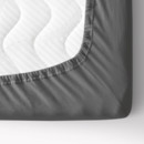 Cearceaf de pat Jersey cu elastic - gri închis