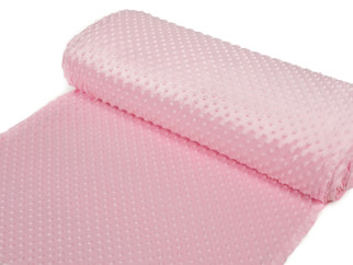 Tesături din polyester MINKY - roz - lătime 150 cm