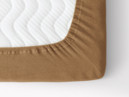Cearceafuri de pat din terry cu elastic - scorţişoară