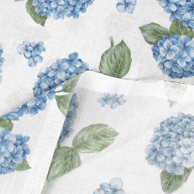 Suporturi farfurii decorative LONETA - flori de hortensie albastră - 2 buc