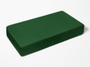 Cearceaf de pat din bumbac cu elastic - verde închis