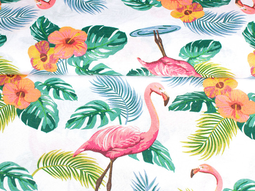 Țesătură decorativă LONETA - flamingo