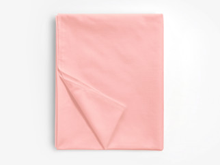 Cearceaf de pat din bumbac, prelată - roz pastel