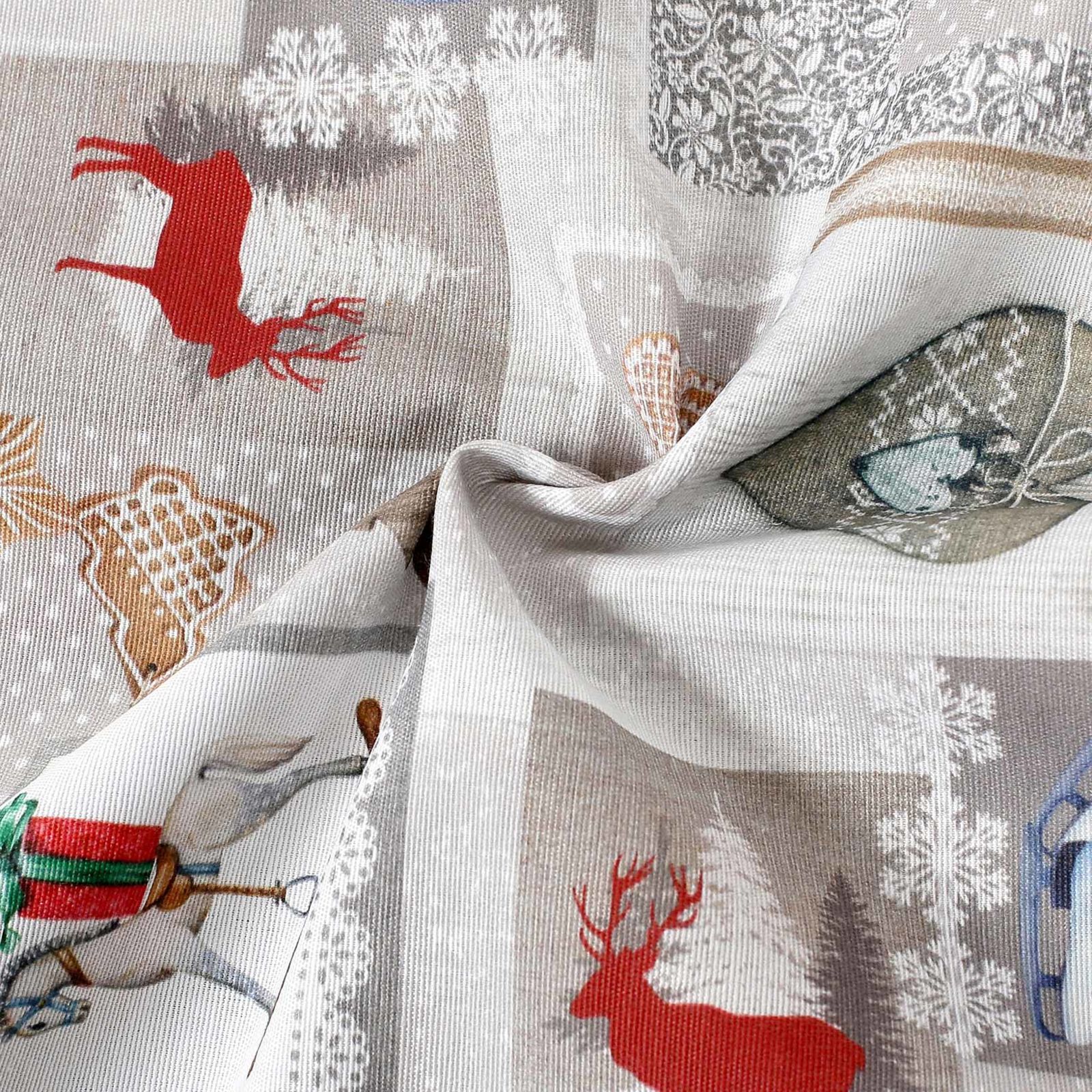 Țesătură decorativă LONETA - patchwork de Crăciun