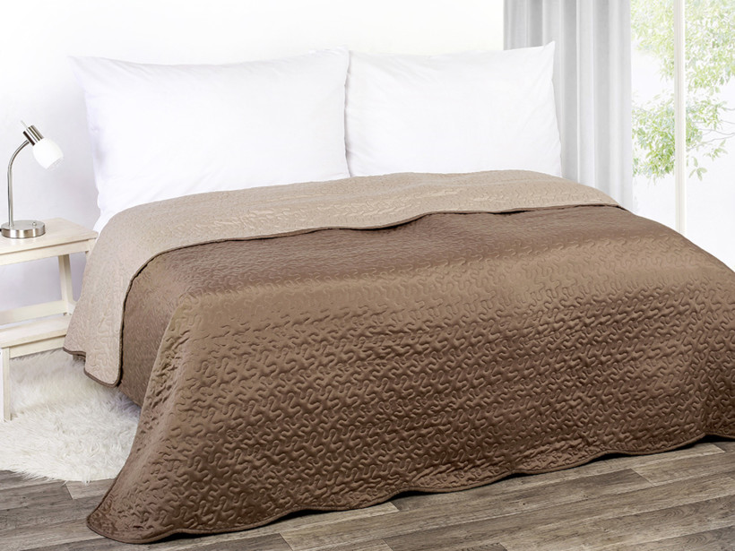 Cuvertură de pat Bella cu design modern - maro