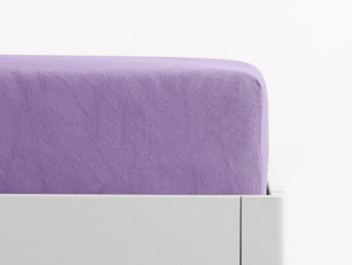 Cearceafuri de pat din terry cu elastic - violet