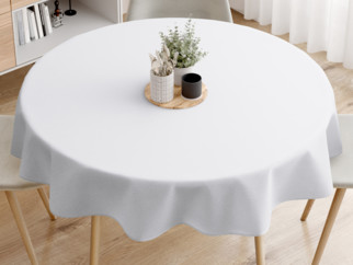 Față de masă decorativă LONETA - alb - rotundă
