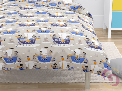 Lenjerie de pat pentru copii din 100% bumbac - model 573