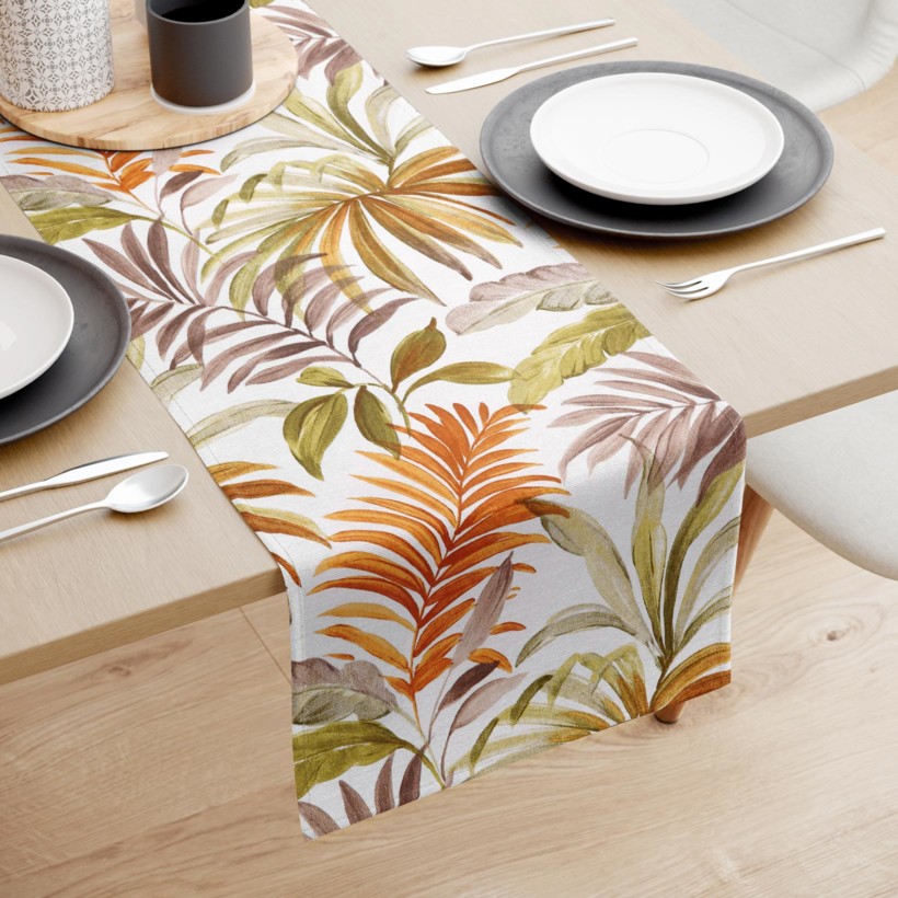 Napron de masă decorativ LONETA - frunze de palmier colorate