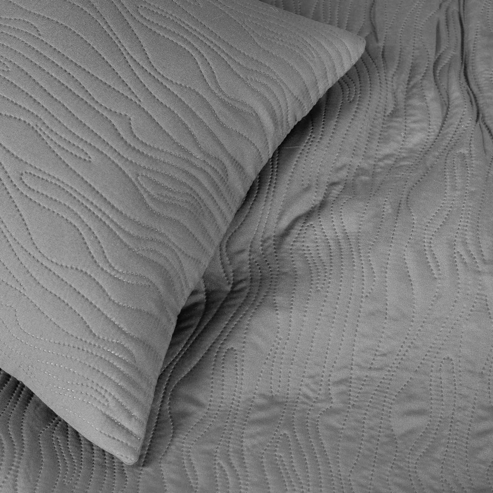 Cuvertură de pat Bella - gri-alb