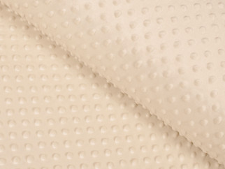 Tesături din polyester MINKY - bej deschis - lătime 150 cm